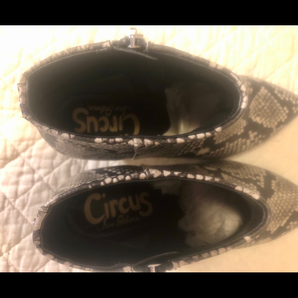 Sam Edelman Circus Snakeskin Kitten Heel Booties - Picture 4 of 5